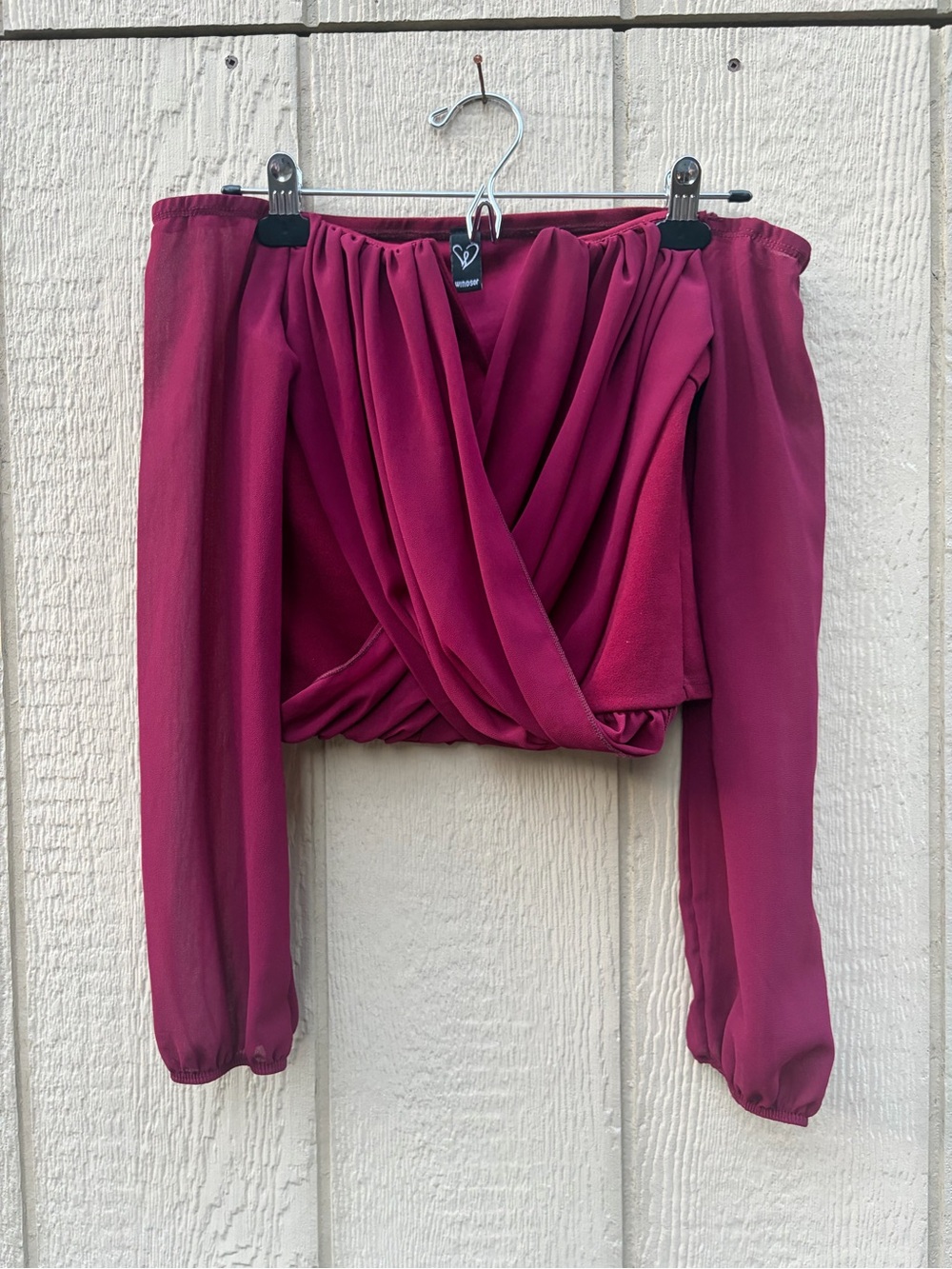 Off-Shoulder Draped Front Top